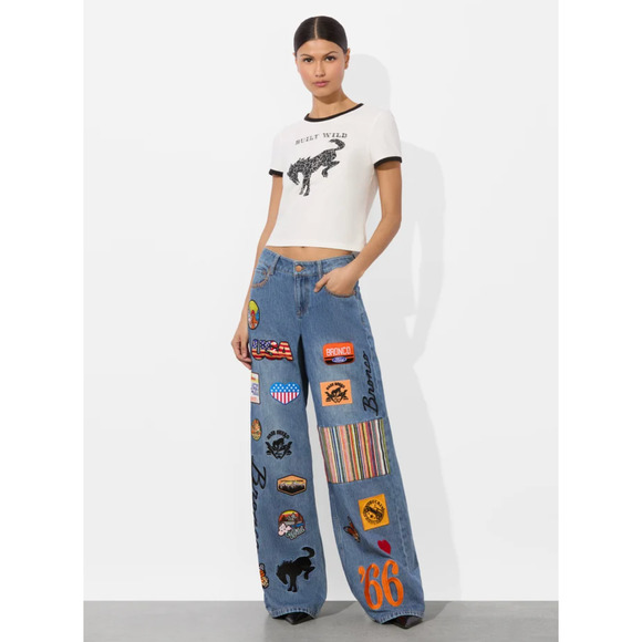 Alice + Olivia X BRONCO TRISH JEAN 27 - Picture 3 of 15